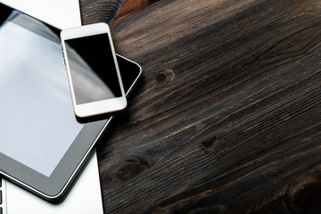 keyboard with phone and tablet pc