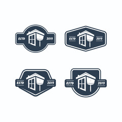 real estate logotype collection of classic styles, vector templates