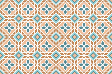 Vector oriental pattern. Geometric ornament tile design