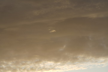 Sky and clouds with sun