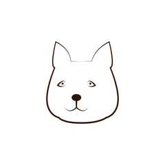 Jamthund icon. One of the dog breeds hand draw icon