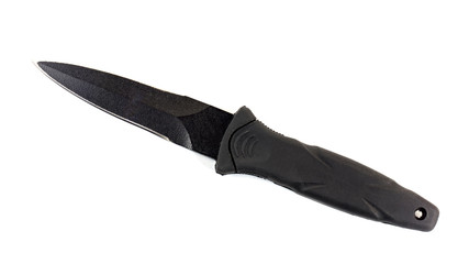 Blued dagger on a white background isolated