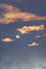 Cloudy beautyful evening sky backdrop 