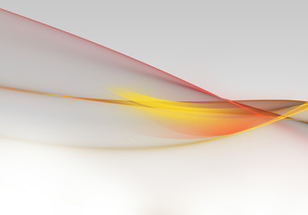 Abstract background waves. White, red and yellow abstract background for business card or wallpaper