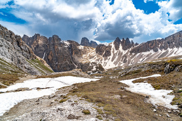 Alpine Landschaft in den Südtiroler Dolomiten