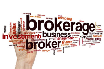 Brokerage word cloud