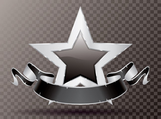 silver star purple banner purple