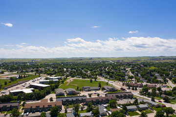 Obraz premium Clear Aerial City View
