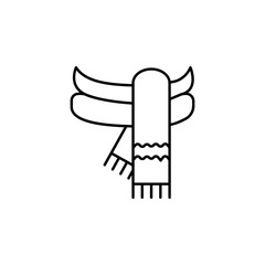 Scarf, autumn icon. Element of autumn icon