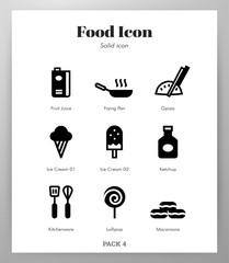 Food icons Solid pack