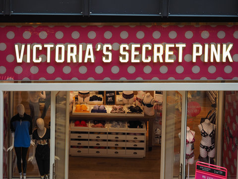 CAMBRIDGE, UK - CIRCA OCTOBER 2018: Victoria's Secret shop sign