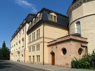 the historical famous Anna Amalia Library in Weimar, Germany