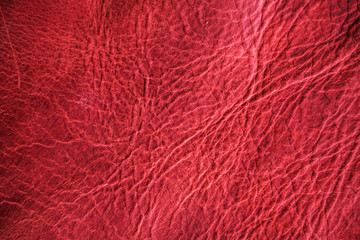 Empty abstract red brown genuine leather