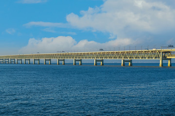 Sky Gate Bridge R to  Kansai International Airport in Osaka, Japan