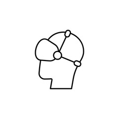 Augmented reality, vr, man icon. Element of augmented reality icon