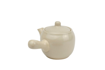 Japanese teapot Isolated white background
