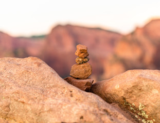 Kaaren rocks in the southwest desert. 