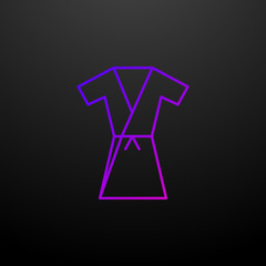 Kimono outline nolan icon. Elements of sport set. Simple icon for websites, web design, mobile app, info graphics