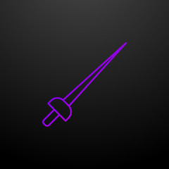 Sword outline nolan icon. Elements of sport set. Simple icon for websites, web design, mobile app, info graphics