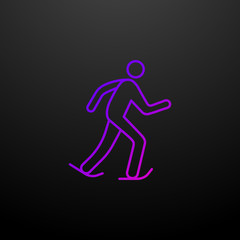 Fototapeta na wymiar Skater outline nolan icon. Elements of sport set. Simple icon for websites, web design, mobile app, info graphics
