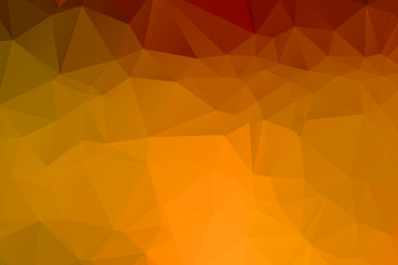 Abstract multicolor orange son background. Vector polygonal design illustrator