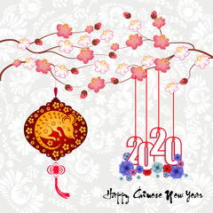 Happy New Chinese Year 2020 year of the Rat year of the mouse