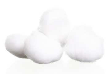 Cotton wool isolate on white background