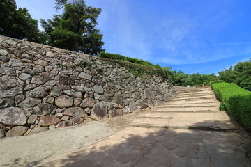 Bitchu matuyama castle in Takahasi city in Japan