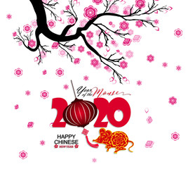 Happy New Chinese Year 2020 year of the Rat year of the mouse