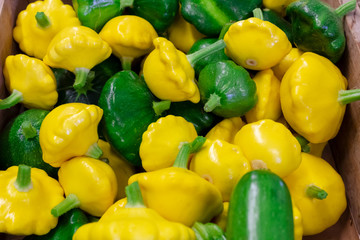 yellow and green squash Mixed Buttons