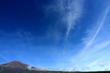 Mt.Fuji and summer clouds