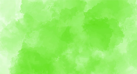 Green watercolor background for your design, watercolor background concept, vector.