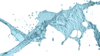 water splash isolated on white background