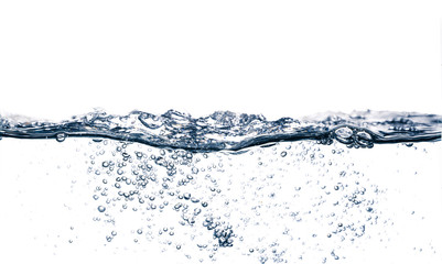 water wave isolated on white background