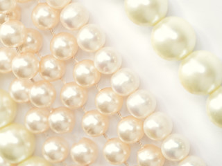 Fototapeta na wymiar White pearls texture.
