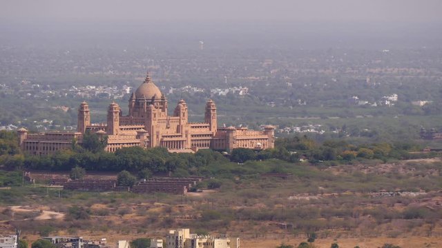Outskirts of Jodhpur, India including Umaid Bhawan Palace