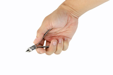 Finger Toe Nail Scissor Cut Hand Foot Care Pedicure Nail Art Tool Stainless Steel Cuticle Ingrown Nail