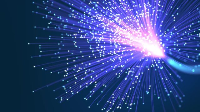 Abstract fiber optics background.