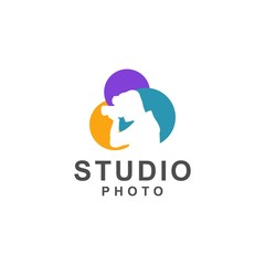 camera logo template, design vector , business