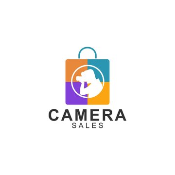 camera logo template, design vector , business