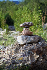 Stacked Stones Side View