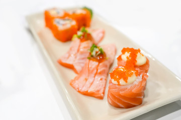Japanese salmon dishes