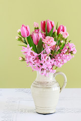 Beautiful bouquet of spring flowers.