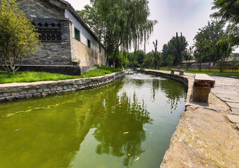 Fototapeta premium Traditional Chinese City Garden Park.