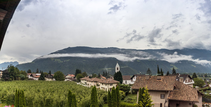Panorama Rabland, S&uuml;dtirol, mit Blick auf das Vigiljoch und Naturner Hochjoch