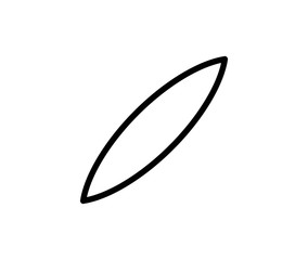 Surfing line icon