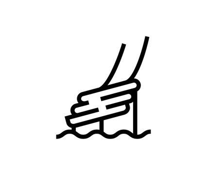 recommend clip art: Water slide line icon