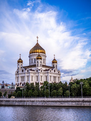 Fototapeta na wymiar Moscow Cathedral of Christ the Savior