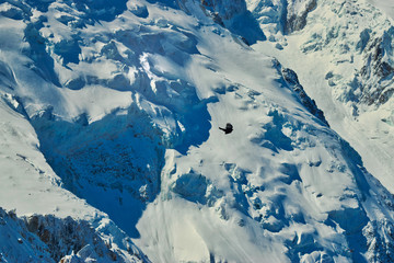 Snow covered French Alps