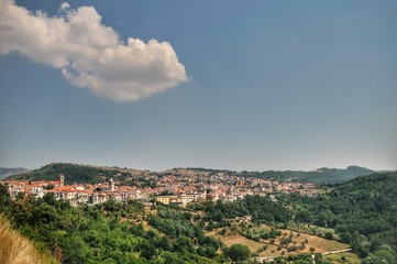 Agnone, Isernia, Molise. Panorama. Agnone (Agnèune in local dialect) is an Italian town of 4 921...